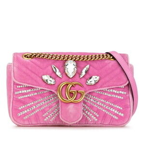 GUCCI Pink GG Marmont Shoulder Bag